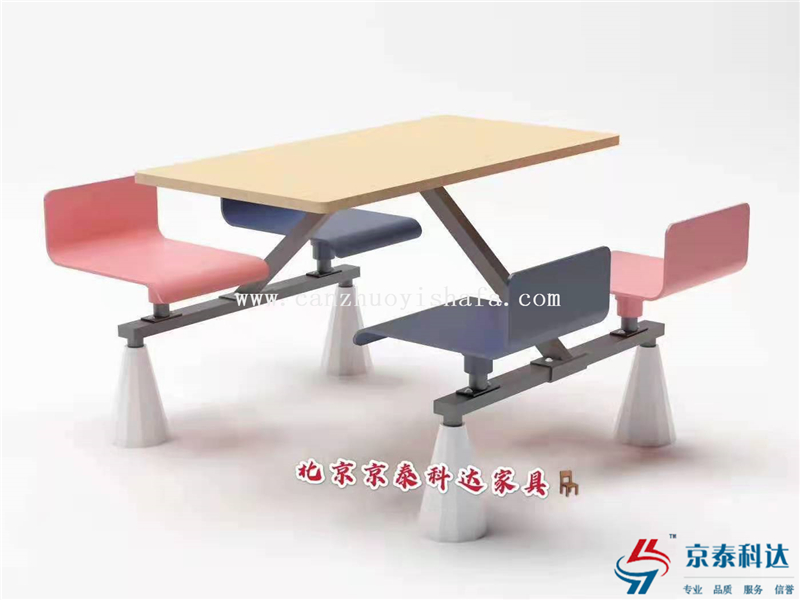 钢木快餐桌椅-T0317